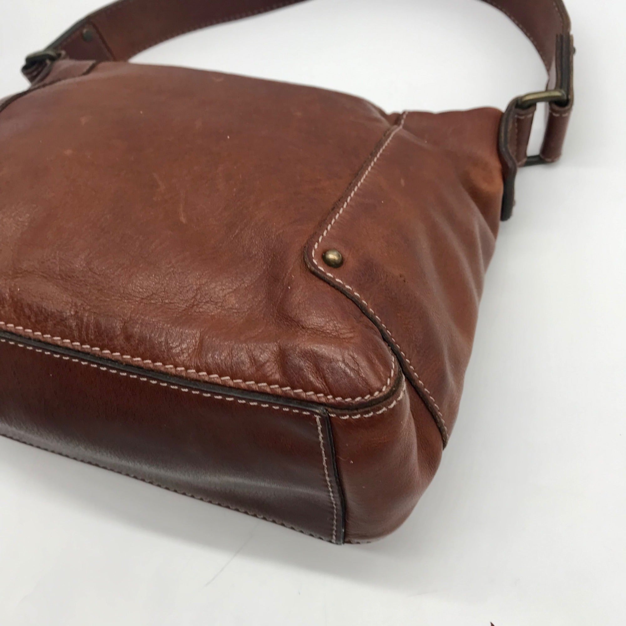 Banana Republic Brown Vintage Leather Shoulder Bag
