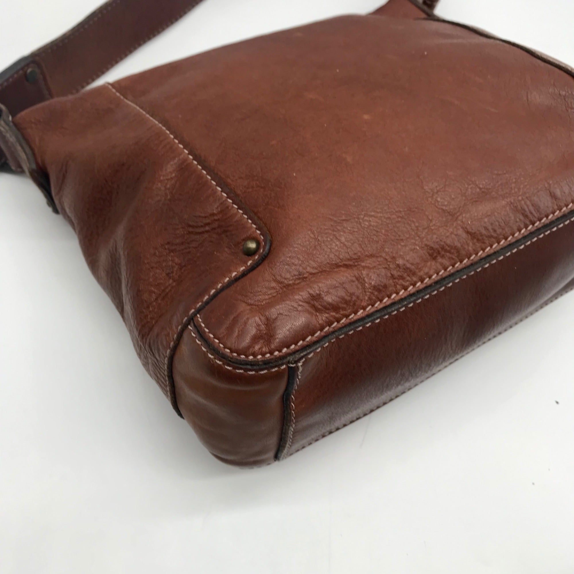 Banana Republic Brown Vintage Leather Shoulder Bag