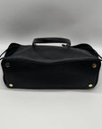 Michael Kors Black Pebbled Leather & Suede Shoulder Bag