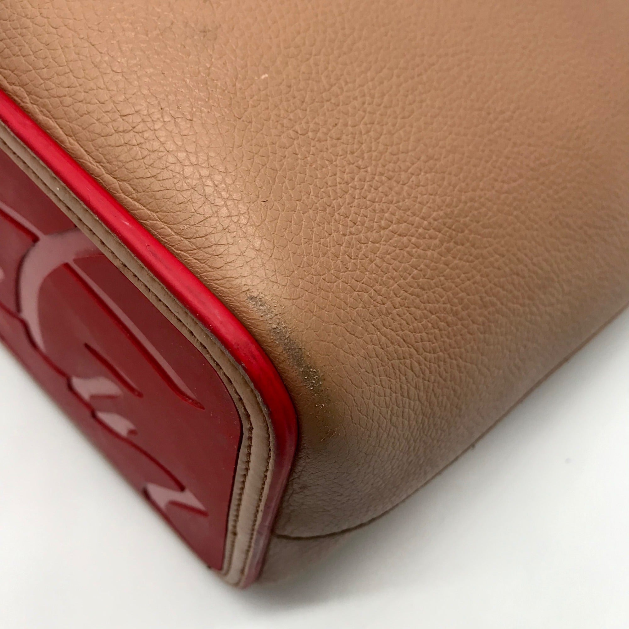 Christian Louboutin Nude Pebbled Leather Cabata Tote Bag