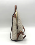 Michael Kors Cream Coated Canvas Cindy Signature Backpack