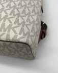 Michael Kors Cream Coated Canvas Cindy Signature Backpack
