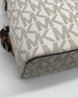 Michael Kors Cream Coated Canvas Cindy Signature Backpack
