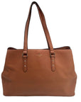 Kate Spade Larchmont Avenue Evangelie Warm Gingerbread Pebbled Leather Laptop Tote