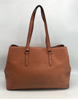 Kate Spade Larchmont Avenue Evangelie Warm Gingerbread Pebbled Leather Laptop Tote