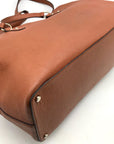 Kate Spade Larchmont Avenue Evangelie Warm Gingerbread Pebbled Leather Laptop Tote