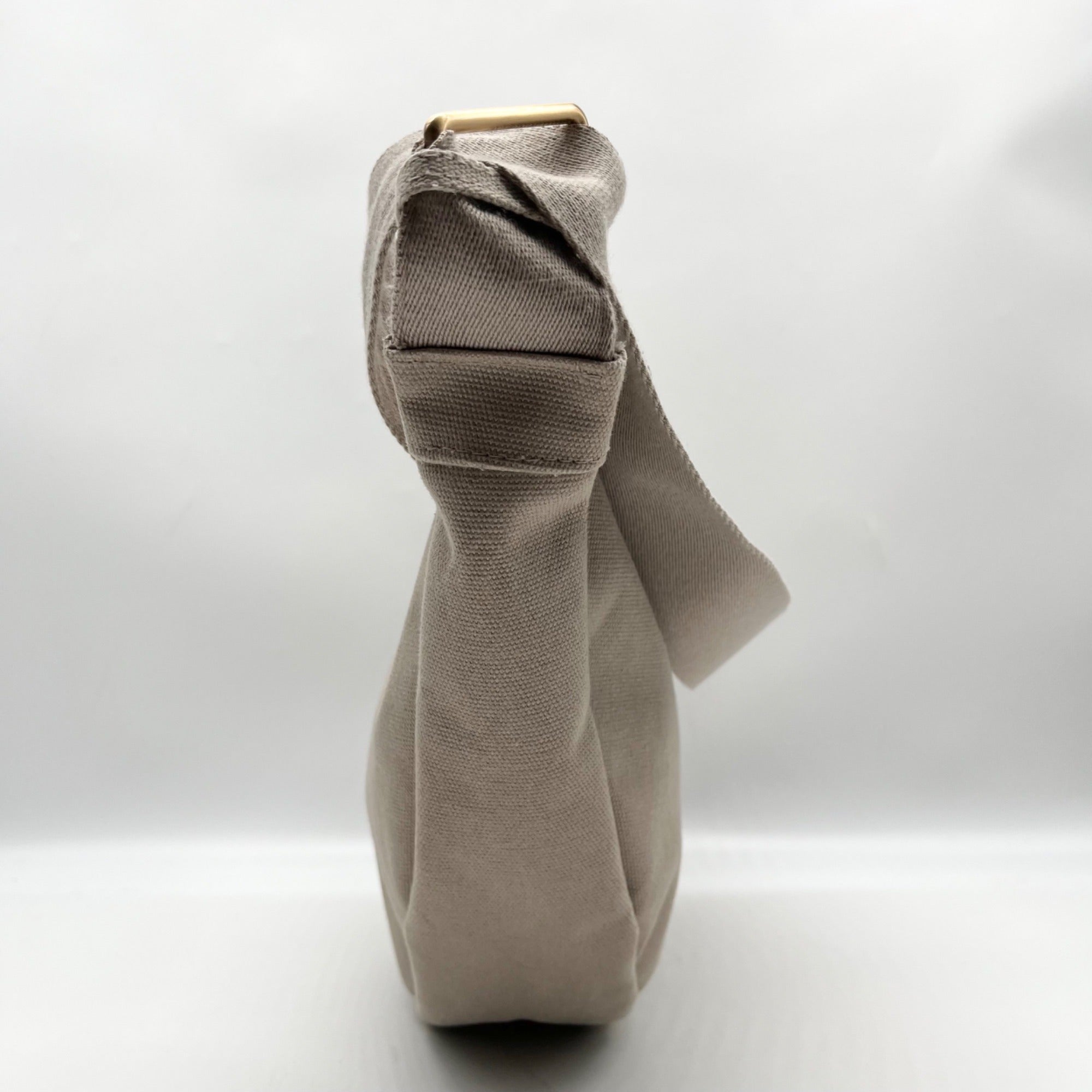July Beige Canvas Crescent Everyday Crossbody Bag