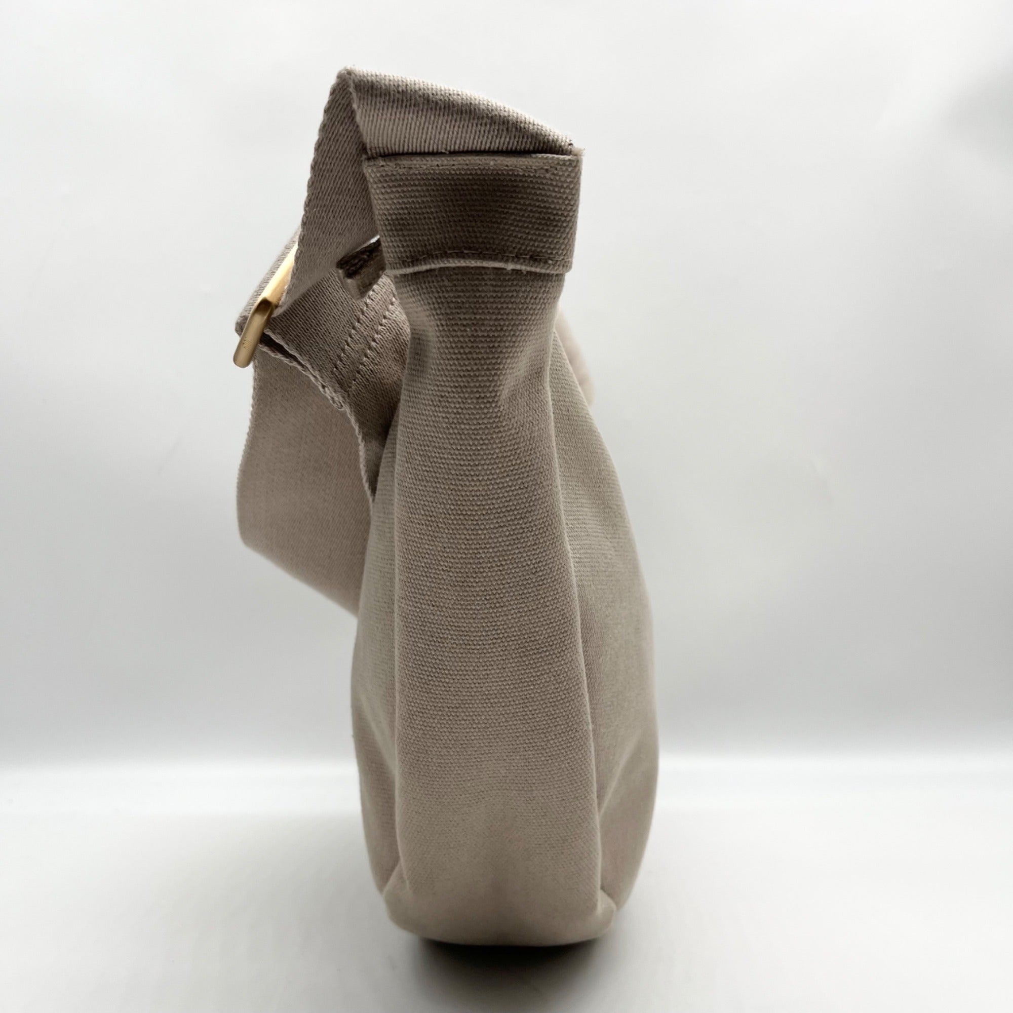 July Beige Canvas Crescent Everyday Crossbody Bag