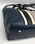 Dana Buchman Blue Pebbled Faux Leather Shoulder Bag