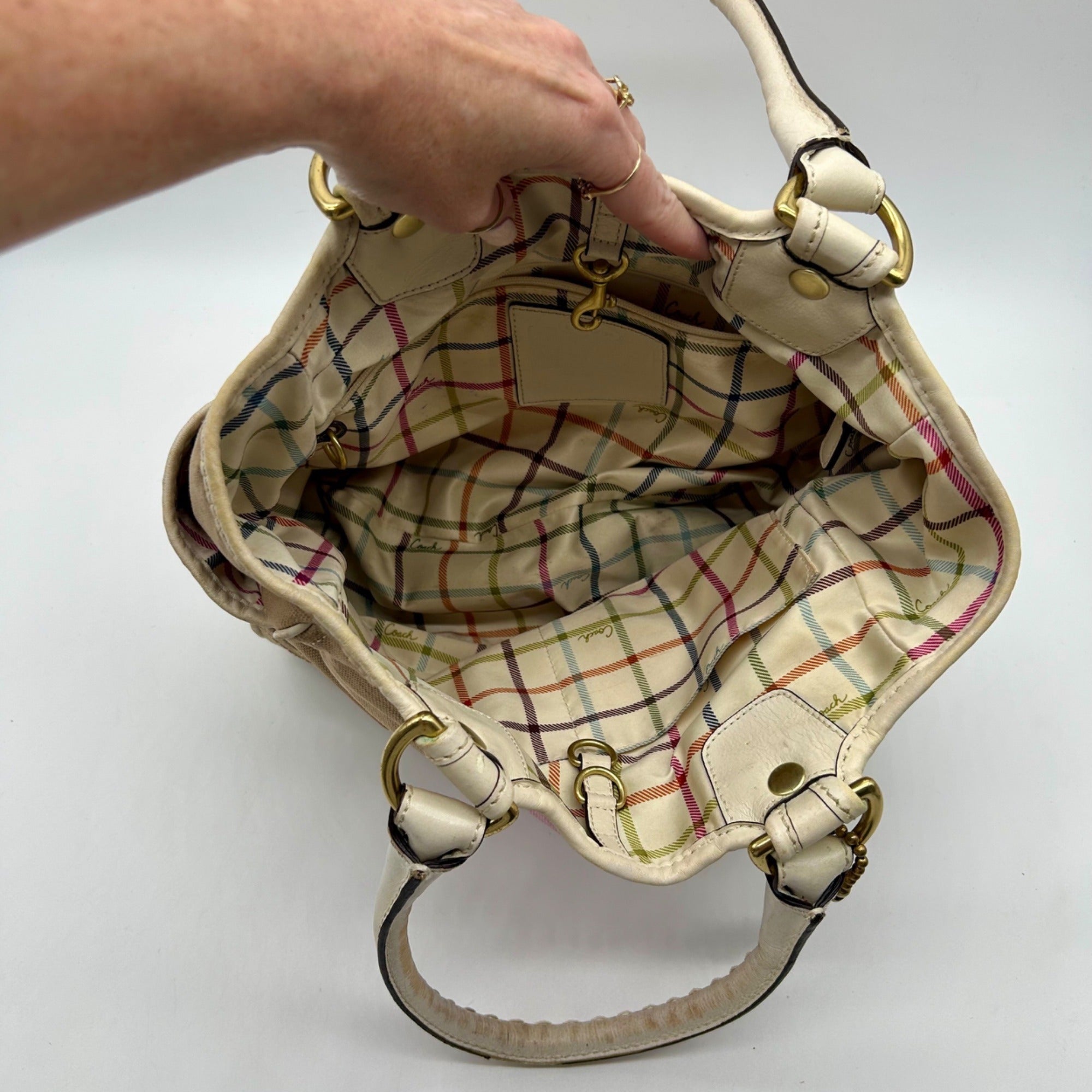 Coach Heritage Stripe Tote Bag 11791