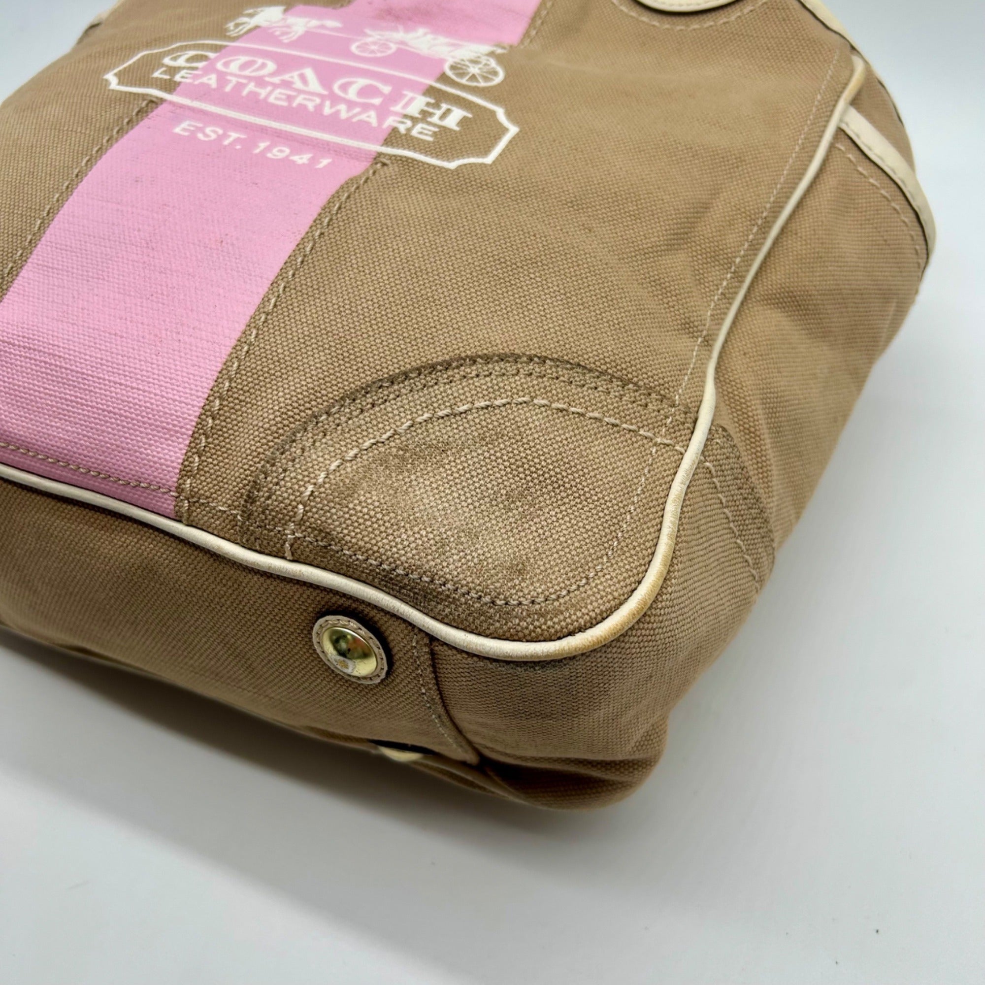 Coach Heritage Stripe Tote Bag 11791