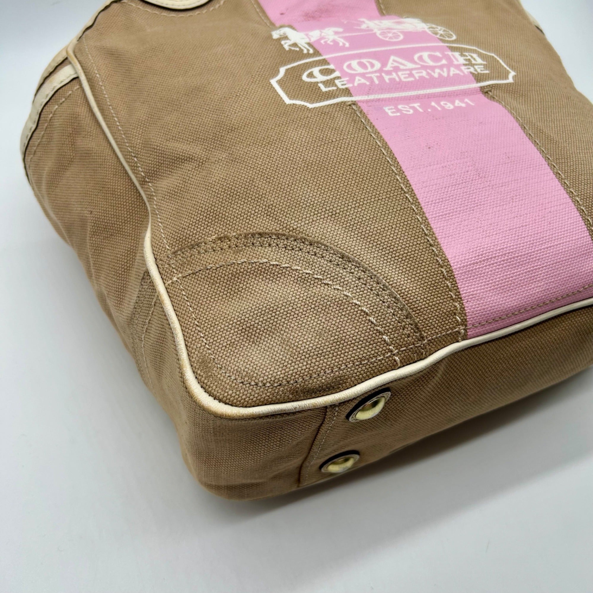 Coach Heritage Stripe Tote Bag 11791
