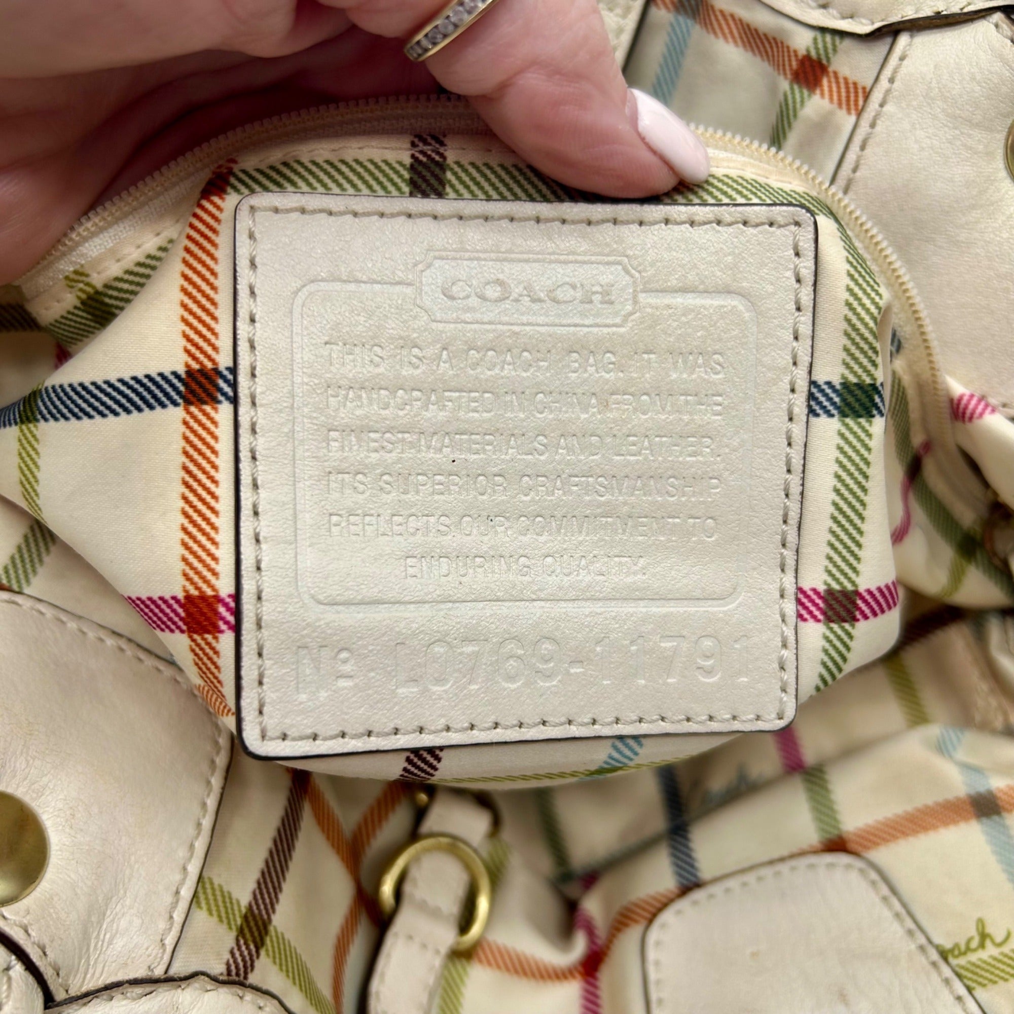 Coach Heritage Stripe Tote Bag 11791