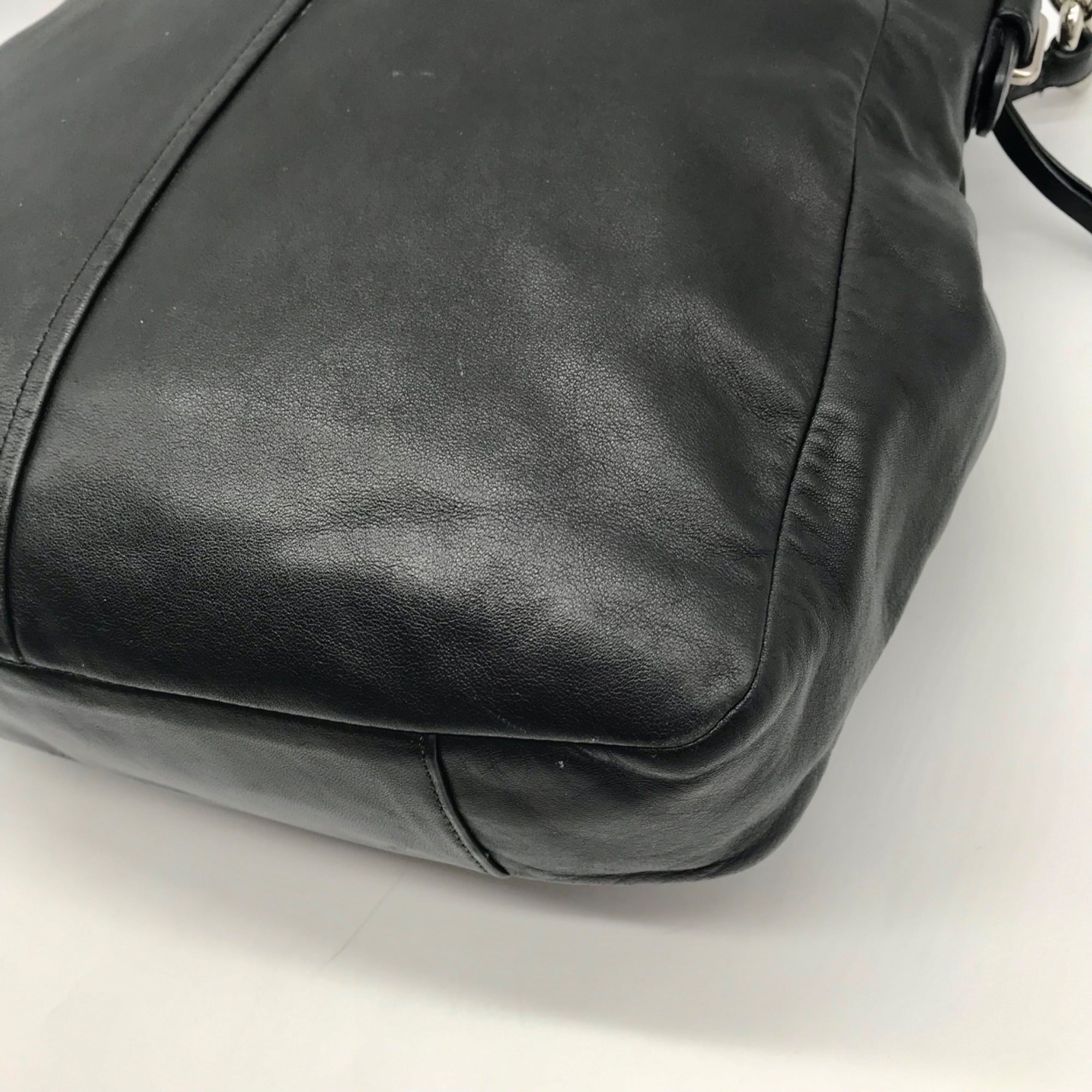 Coach Black Leather Chelsea Ashlyn Hobo Shoulder Bag