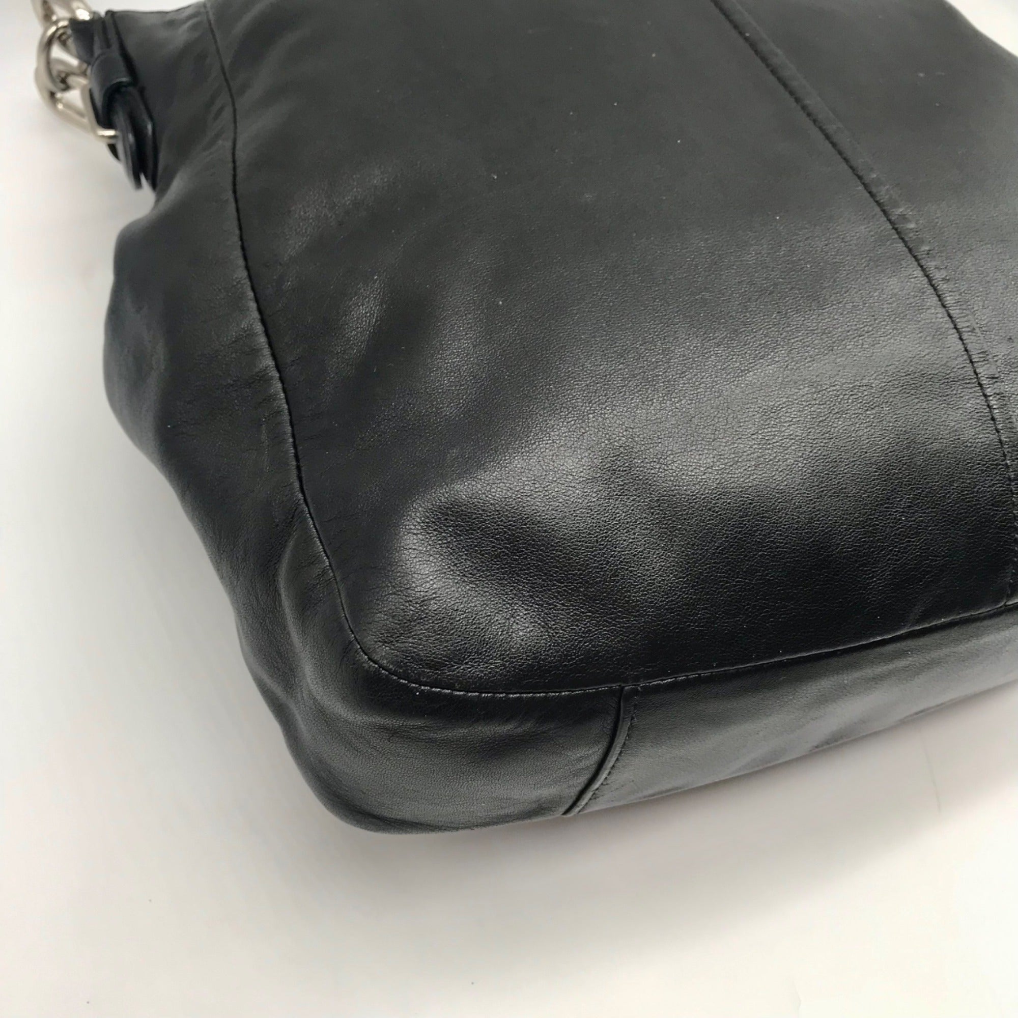 Coach Black Leather Chelsea Ashlyn Hobo Shoulder Bag