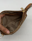 Michael Kors Small Flat Crossbody Acorn Pebbled Leather