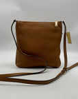 Michael Kors Small Flat Crossbody Acorn Pebbled Leather