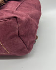 Old Trend Burgundy & Brown Canvas With Leather Trim KnoxBackpack