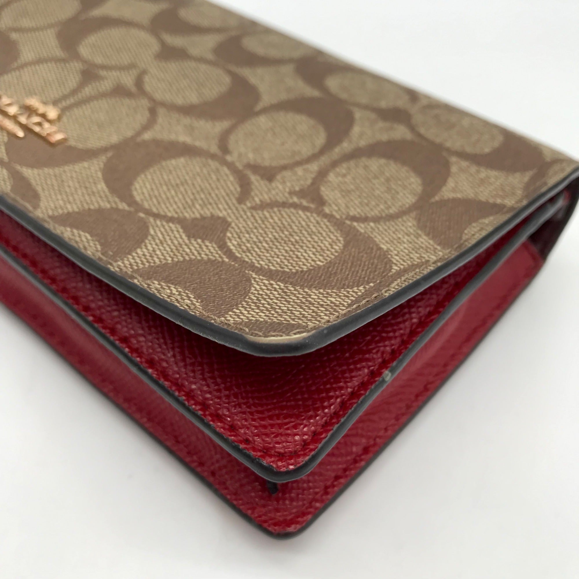 Coach Brown Monogram Coated Canvas Wallet