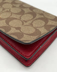 Coach Brown Monogram Coated Canvas Wallet