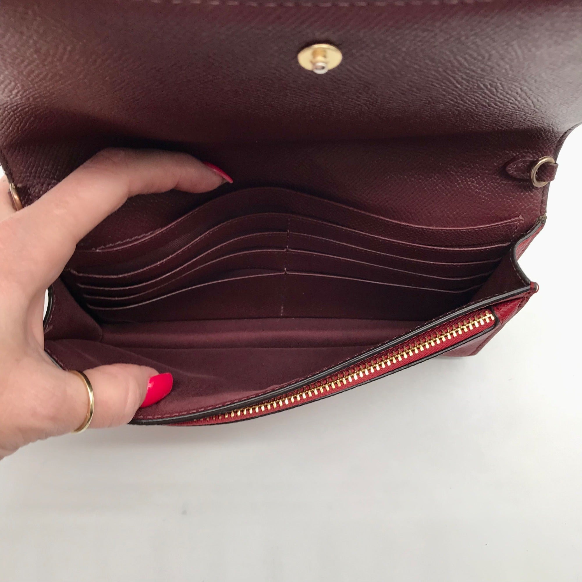 Coach Brown Monogram Coated Canvas Wallet