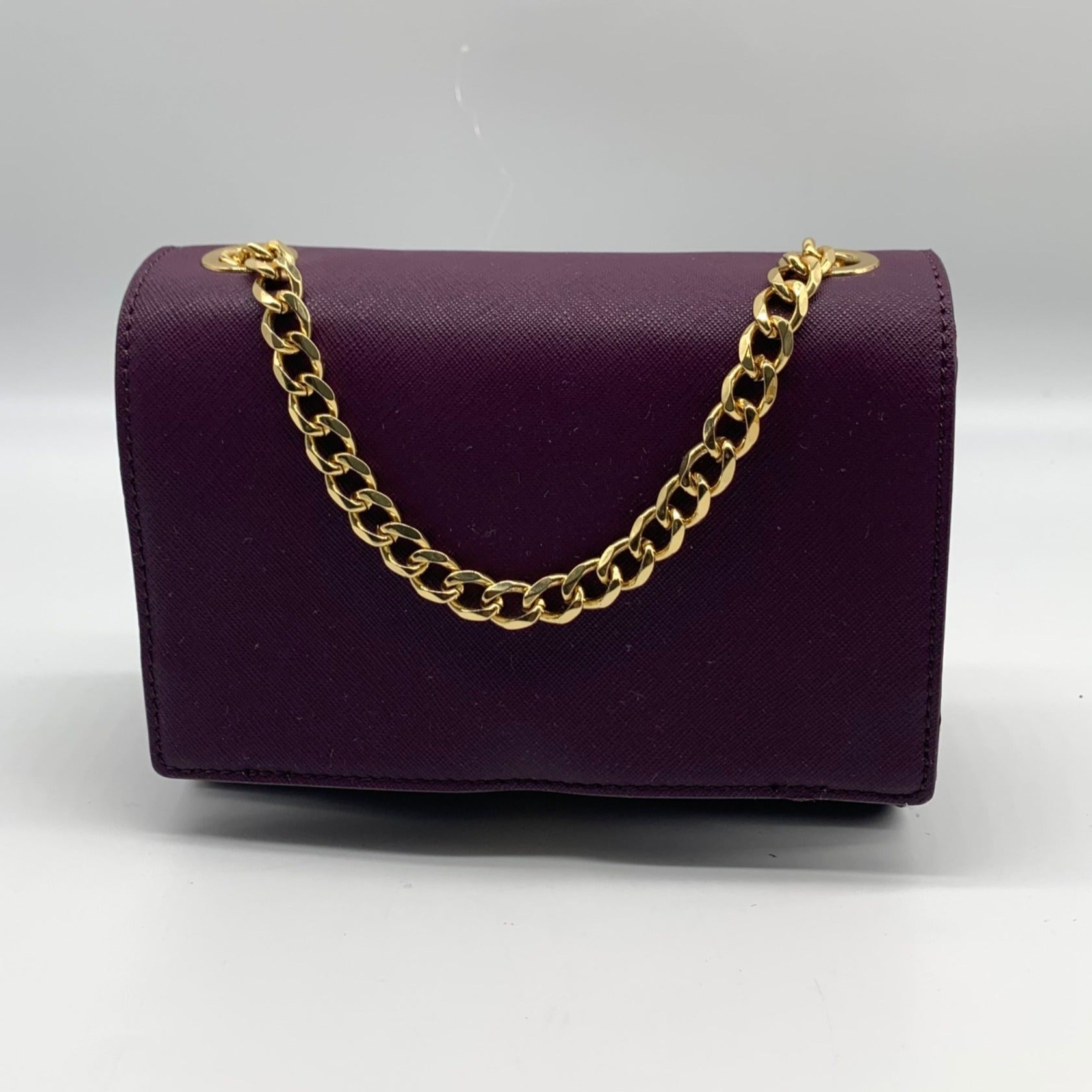 Vince Camuto Berry Wine Saffiano Leather Reni Crossbody