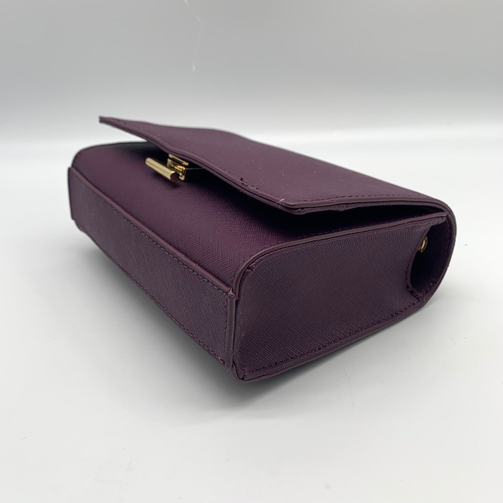 Vince Camuto Berry Wine Saffiano Leather Reni Crossbody