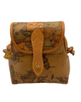 Alviero Martini 1A Classe Coated Canvas Geo Classic Mini Crossbody