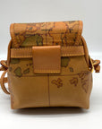 Alviero Martini 1A Classe Coated Canvas Geo Classic Mini Crossbody