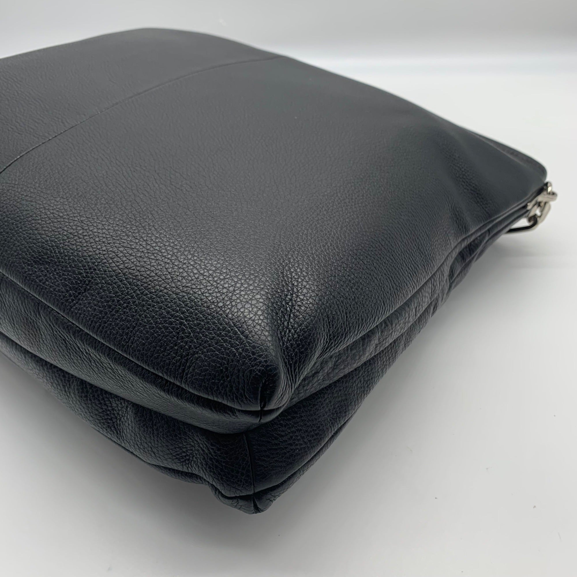 Coach Black Leather Madison Hobo Bag 27858