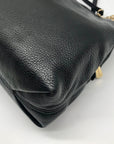 Michael Kors Black Pebbled Leather Jet Set Chain Shoulder Bag