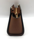 Michael Kors Brown Leather Mini Selma Crossbody Bag