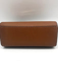 Michael Kors Brown Leather Mini Selma Crossbody Bag