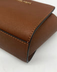 Michael Kors Brown Leather Mini Selma Crossbody Bag