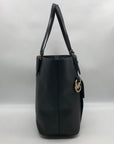 Michael Kors Black Saffiano Leather Jet Set Multi-Function Pocket Tote Bag