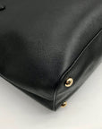 Michael Kors Black Saffiano Leather Jet Set Multi-Function Pocket Tote Bag