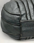 Aqua Madonna Gray Leather Hobo Bag