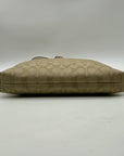Coach Khaki And White Signature Coated Canvas Crossbody Bag-F58297