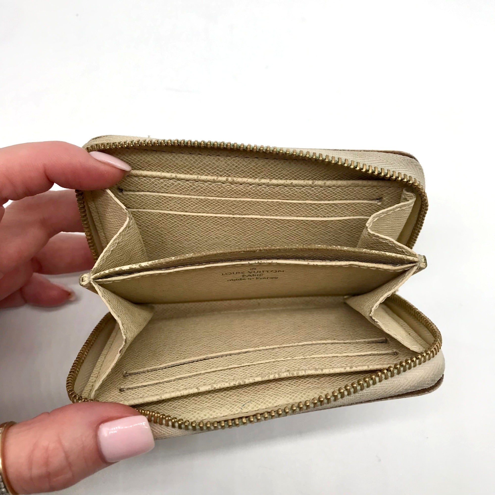 Louis Vuitton Damier Azur Zippy Coated Canvas Coin Wallet