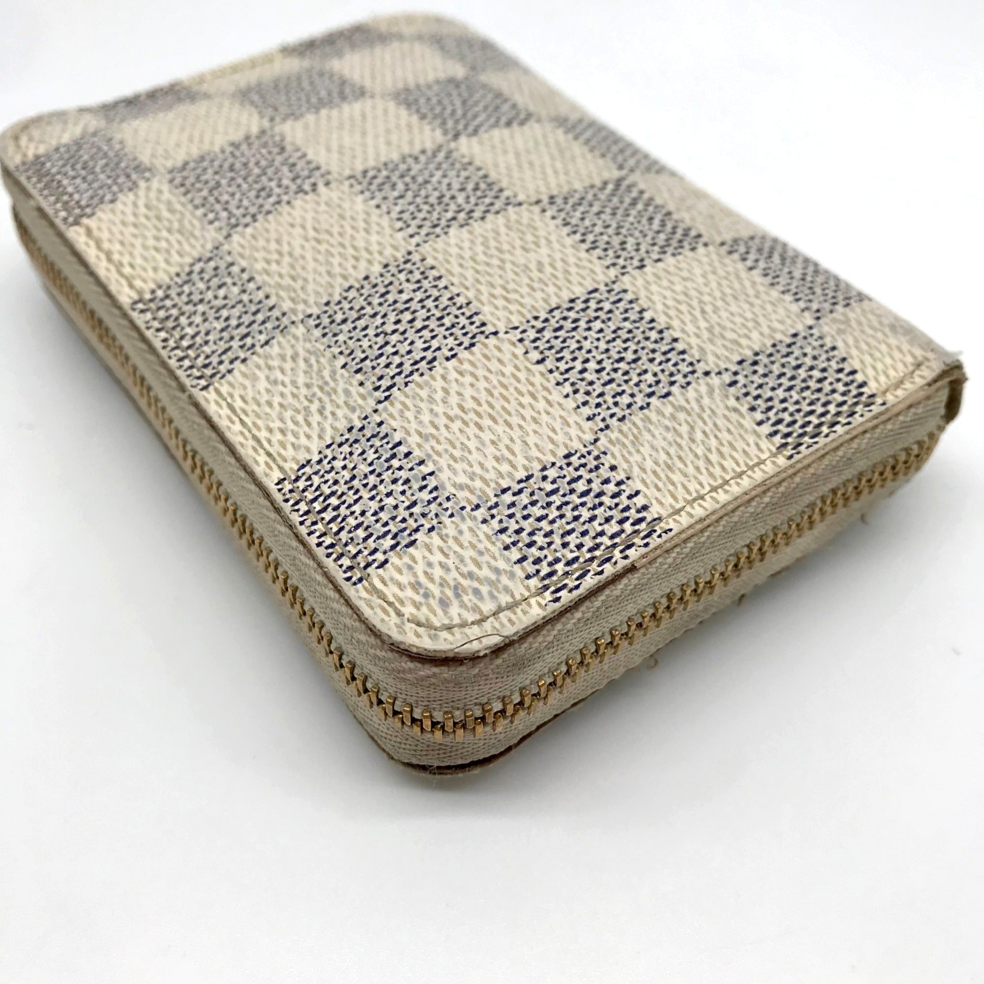 Louis Vuitton Damier Azur Zippy Coated Canvas Coin Wallet