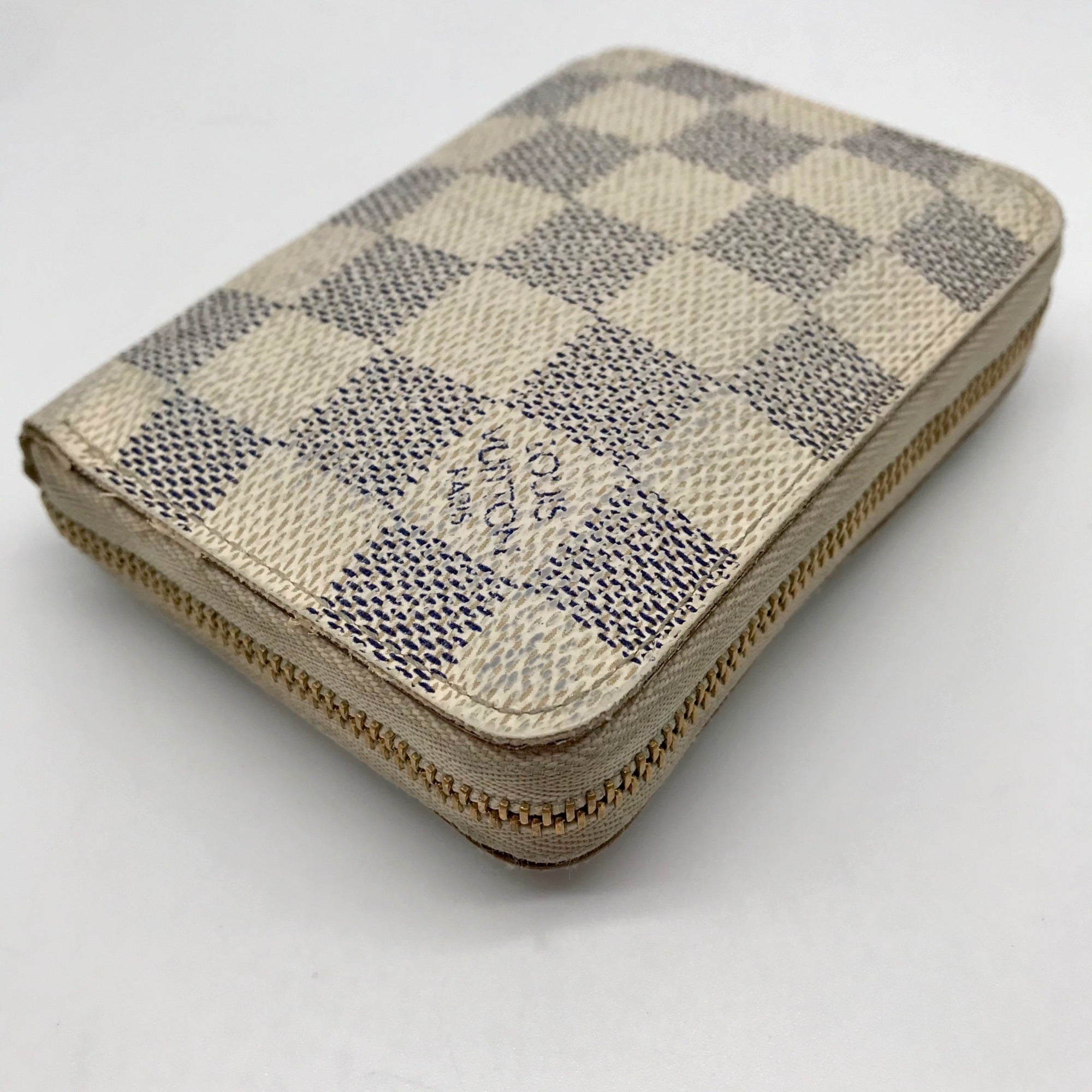Louis Vuitton Damier Azur Zippy Coated Canvas Coin Wallet