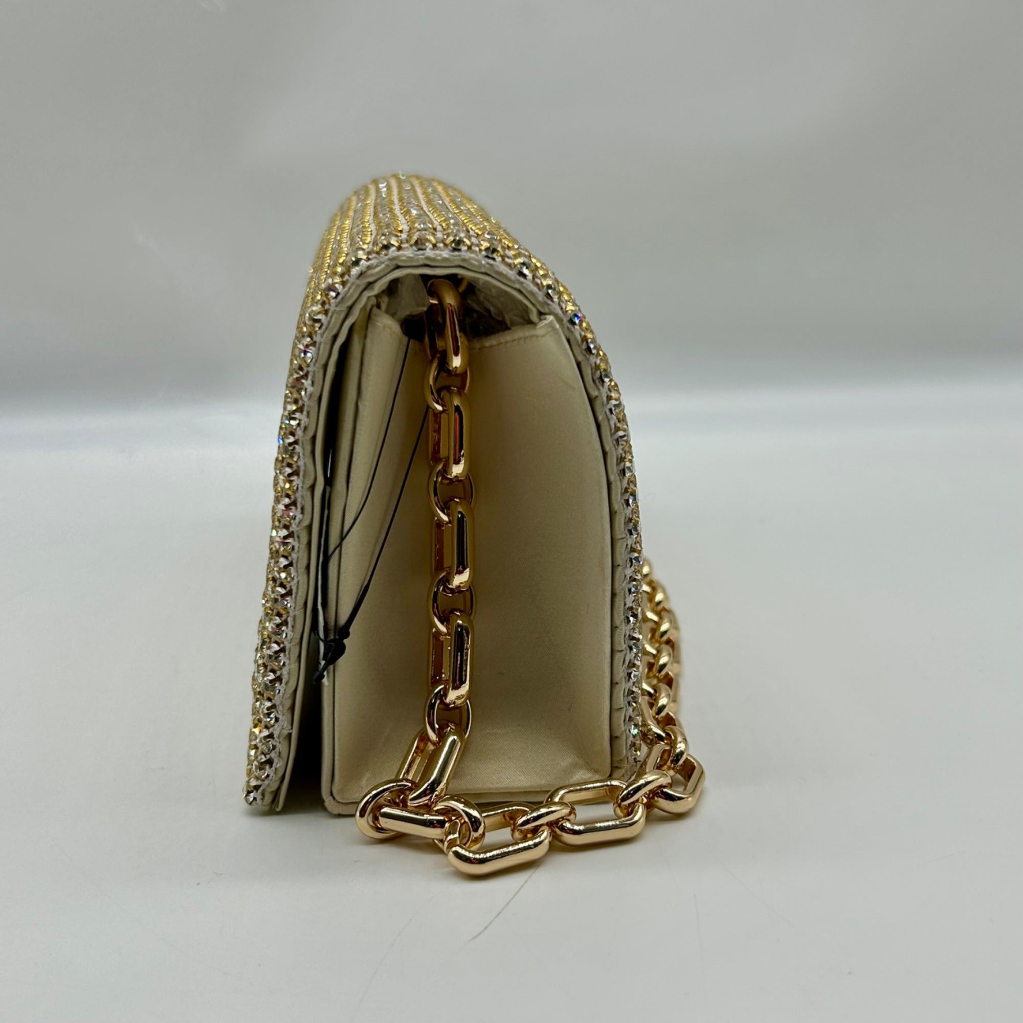 I.N.C Beige Mesh Clutch Bag