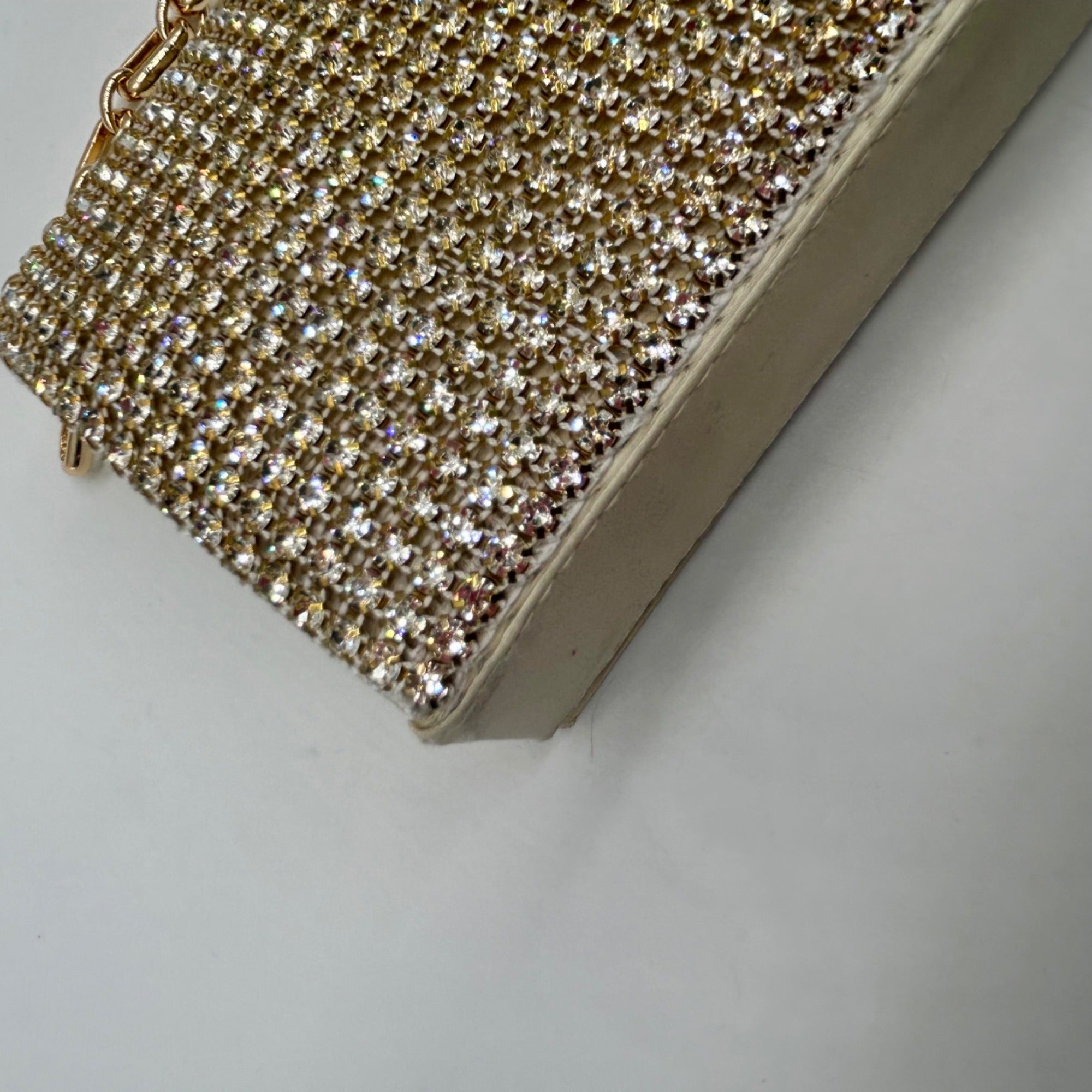 I.N.C Beige Mesh Clutch Bag