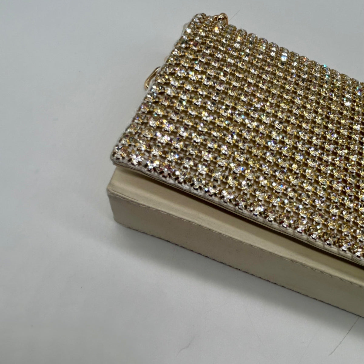 I.N.C Beige Mesh Clutch Bag