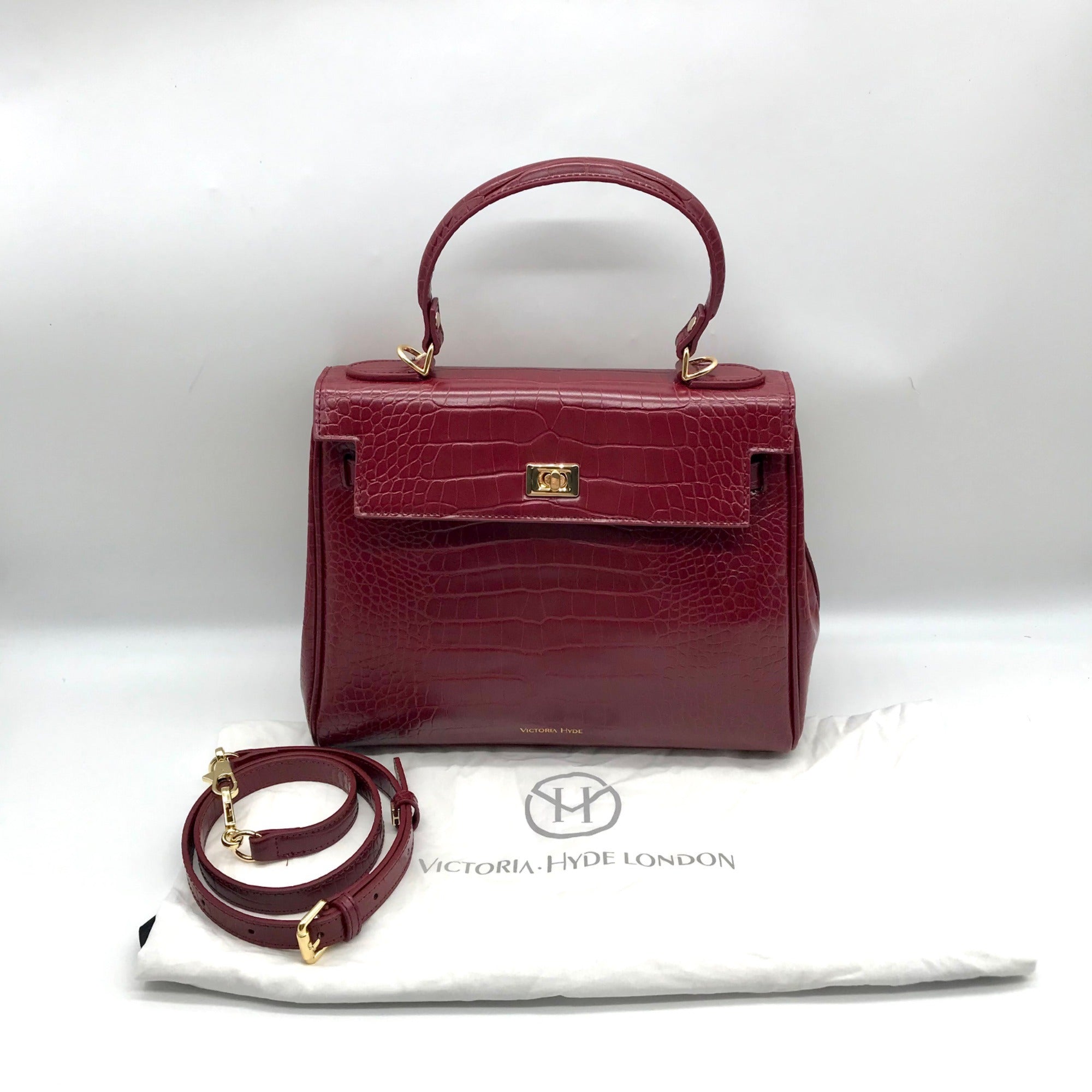 Victoria Hyde Maroon London Crossbody Bag