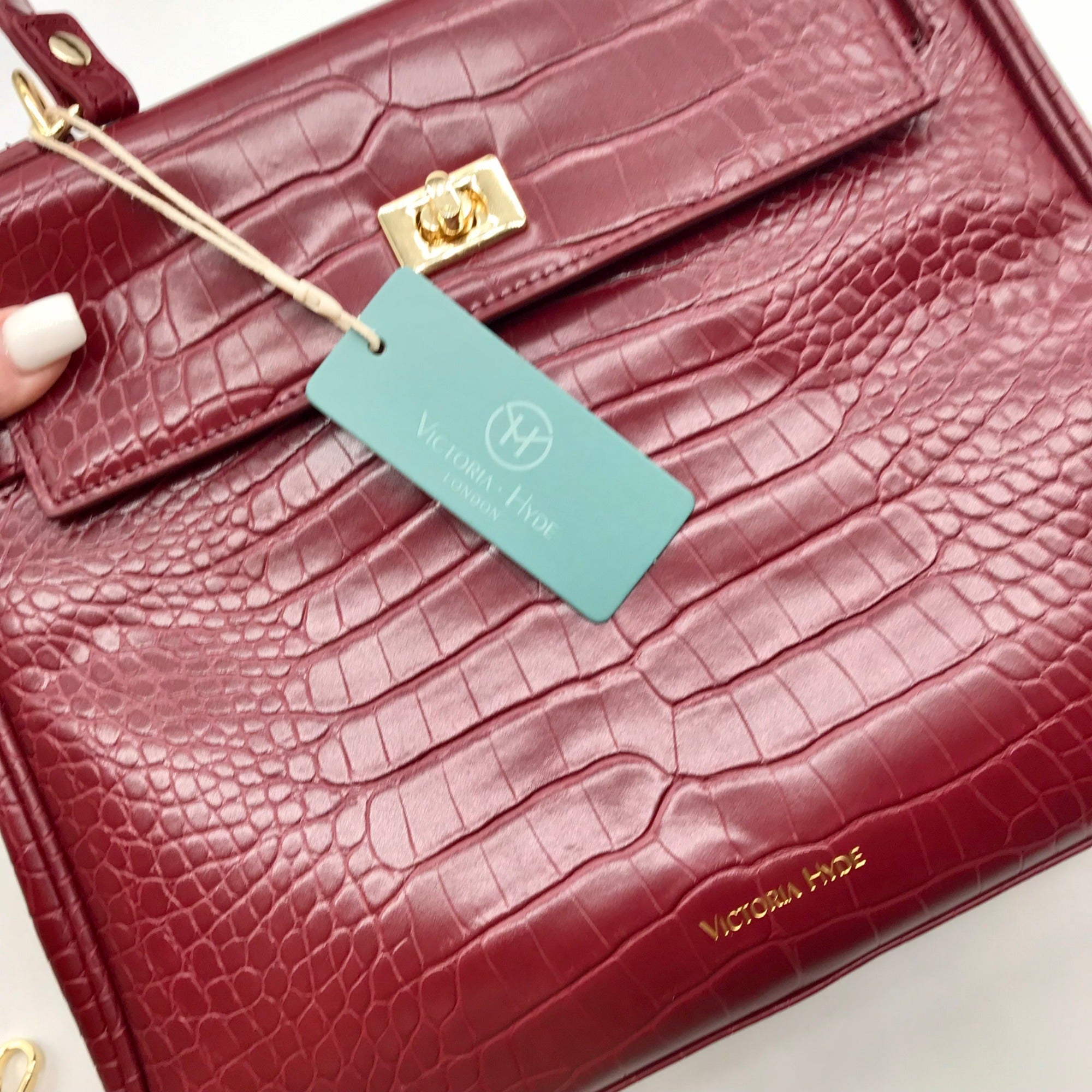Victoria Hyde Maroon London Crossbody Bag
