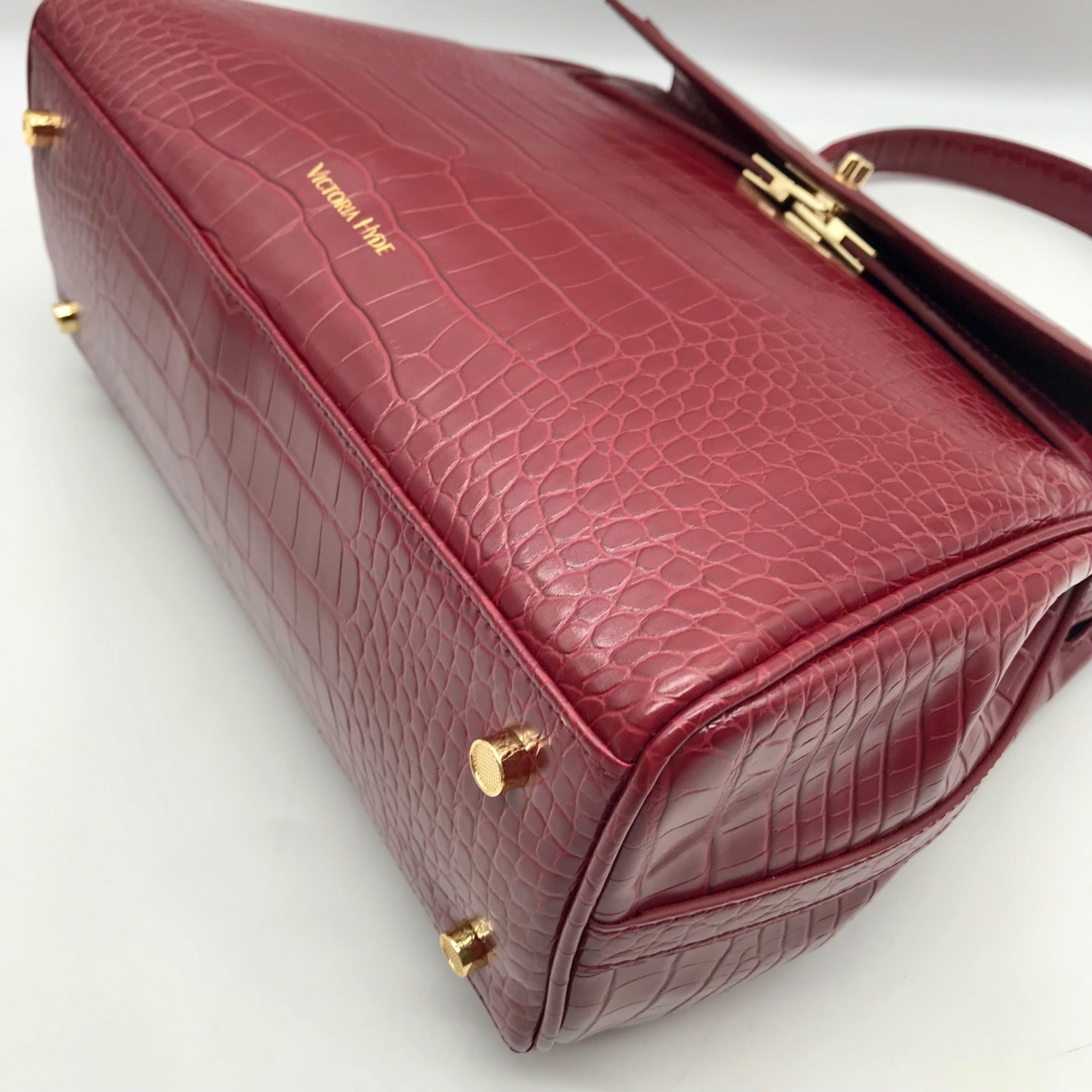 Victoria Hyde Maroon London Crossbody Bag