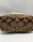 Coach Signature Jacquard Khaki & Brown Stripe Tote 10124