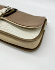 LongChamp Beige Leather Shoulder Bag