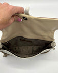 LongChamp Beige Leather Shoulder Bag